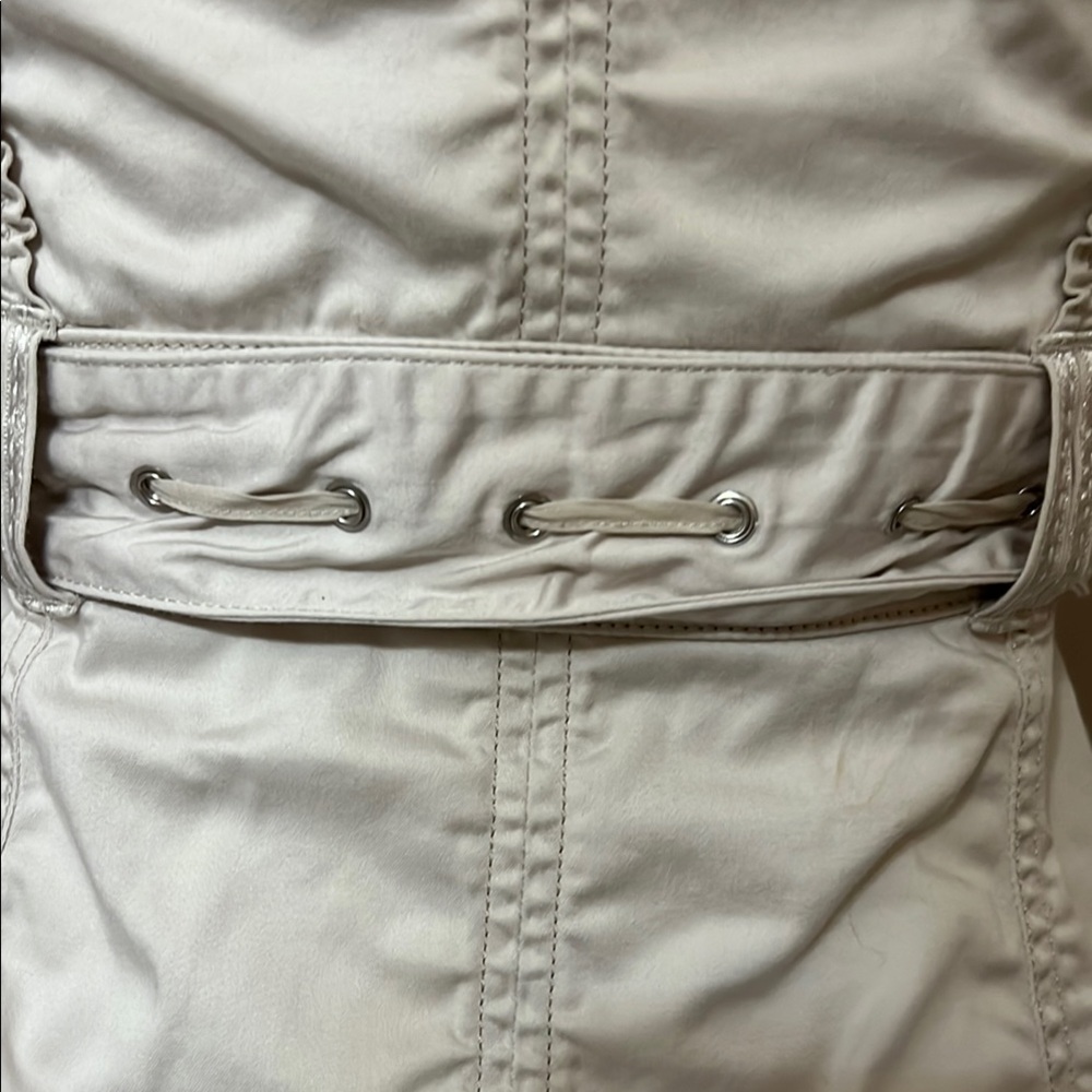 White House Black Market Cream Blazer with Tie Closure - Picture 7 of 9